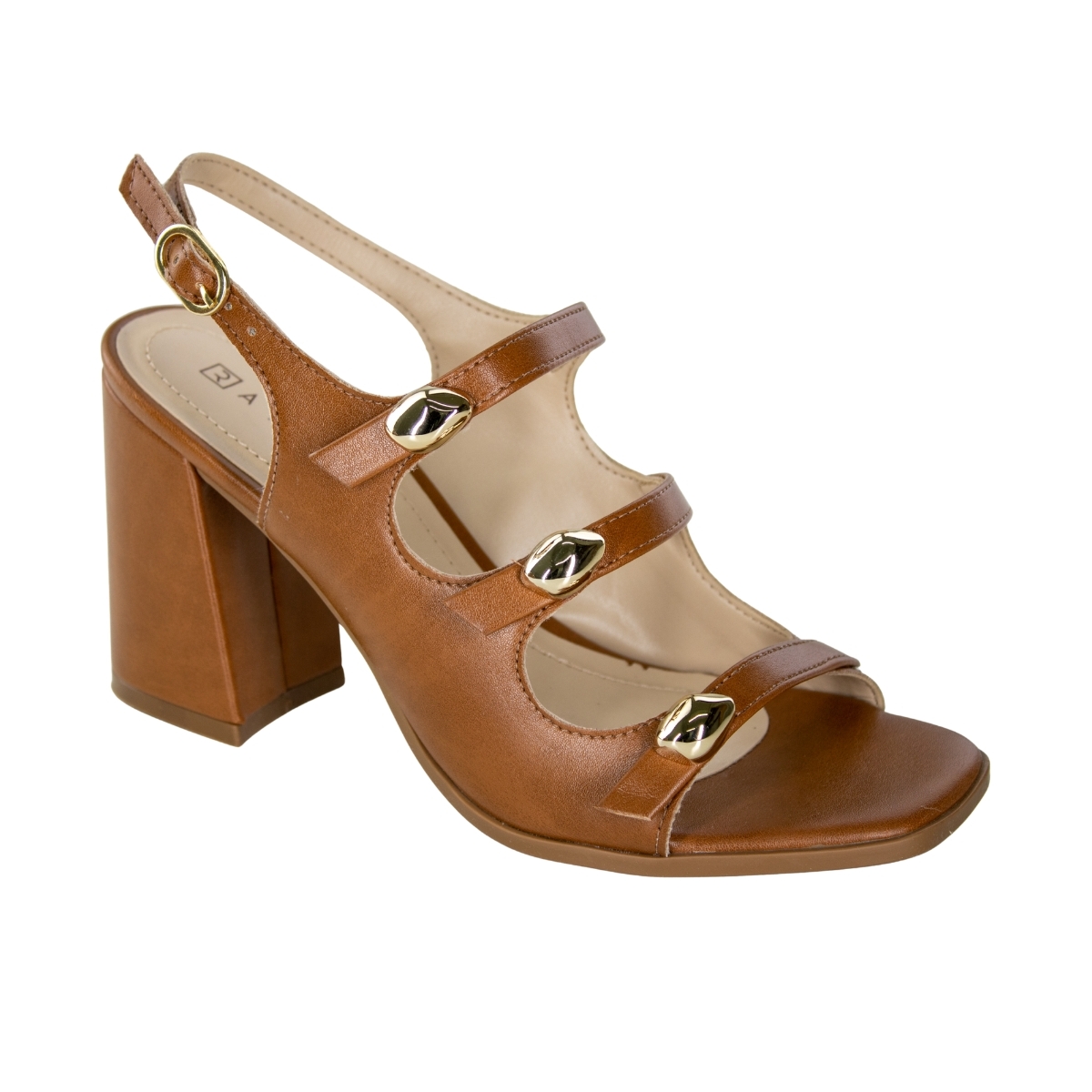 Sandália Feminina Ramarim Salto Bloco  - TOFFE
