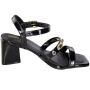 Sandália Feminina Via Marte Bloco Metal - PRETO