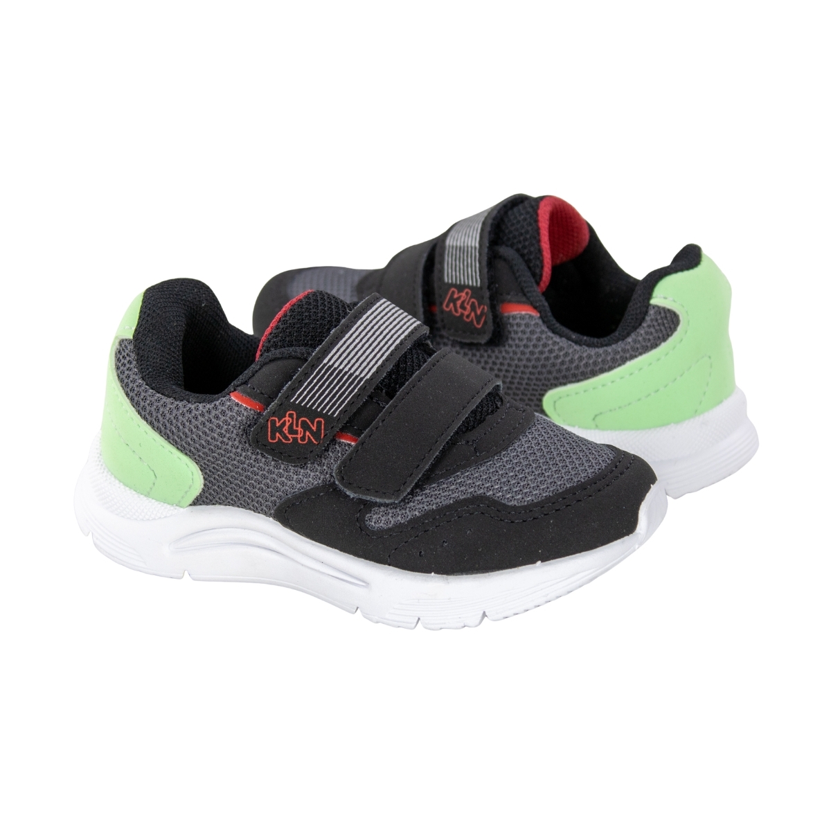 Tênis Bebê Masculino Klin New Sport - PRETO/GRAFITE/VERDE