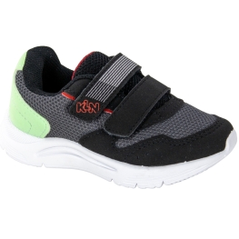 Tênis Bebê Masculino Klin New Sport - PRETO/GRAFITE/VERDE