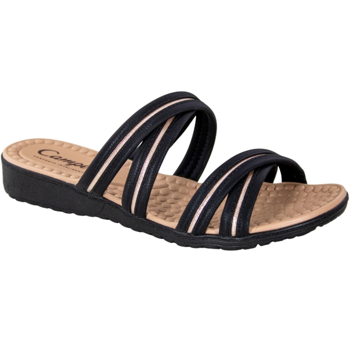 Tamanco Feminino Campesí Rasteiro - PRETO