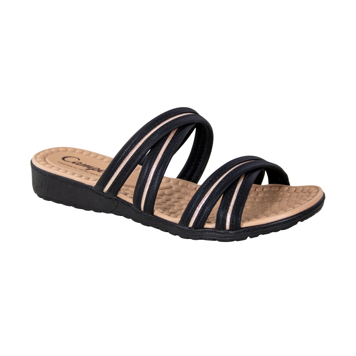 Tamanco Feminino Campesí Rasteiro - PRETO