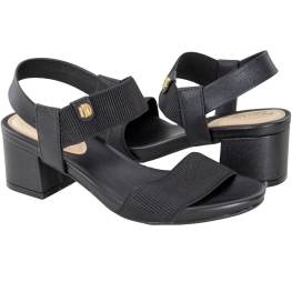 Sandalia Feminina Modare Salto Quadrado - PRETO
