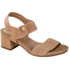Sandalia Feminina Modare Salto Quadrado - NUDE/TAN