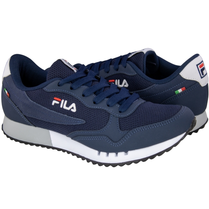 Tênis Masculino Fila Euro Jogger Sport II - MARINHO/VERMLHO/BRNCO