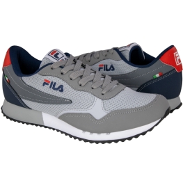 Tênis Masculino Fila Euro Jogger Sport II - CINZA/MARINHO/VERMELHO