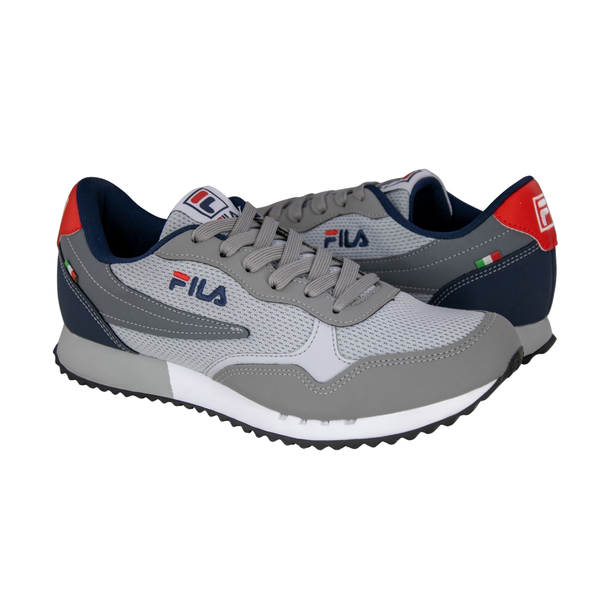 Tênis Masculino Fila Euro Jogger Sport II - CINZA/MARINHO/VERMELHO