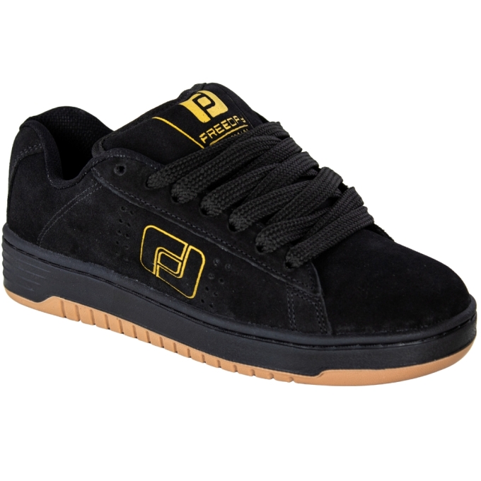 Tênis Masculino Freeday Jab - PRETO/OURO/PRETO