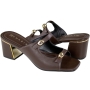 Tamanco Feminino Ramarim Salto Bloco Metal - STOUT