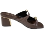 Tamanco Feminino Ramarim Salto Bloco Metal - STOUT