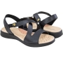 Sandália Feminina Modare Rasteira Elástico X - PRETO
