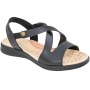 Sandália Feminina Modare Rasteira Elástico X - PRETO