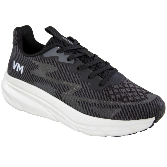 Tênis Feminino Via Marte Running  - PRETO MULTI
