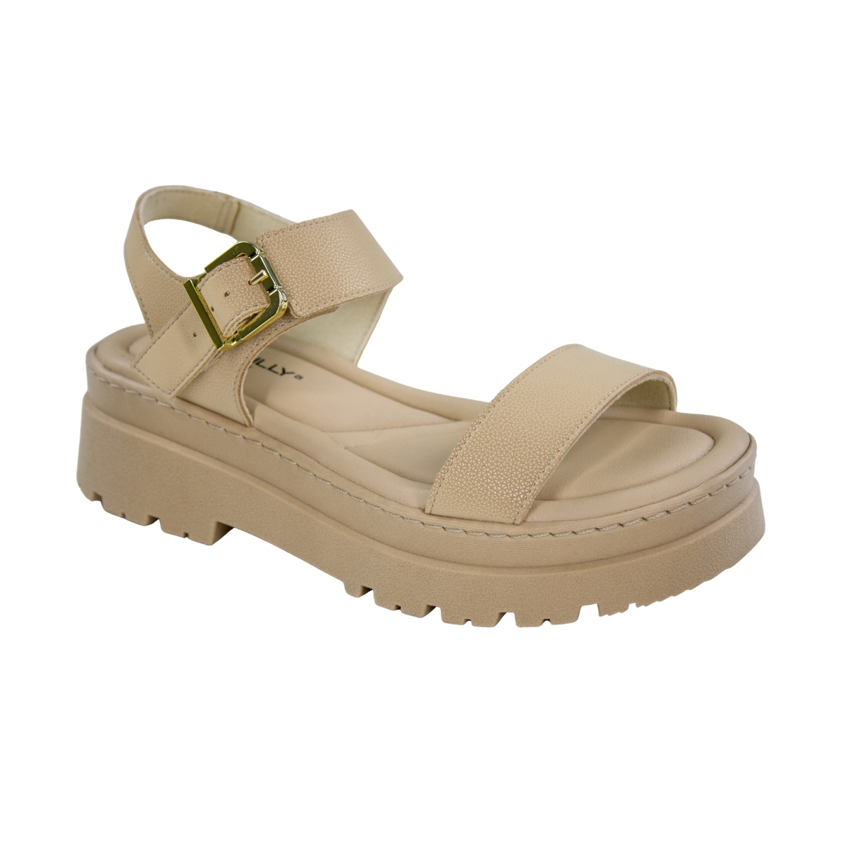 Sandália Feminina Piccadilly Anabela Tratorada - BRULE