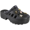 Crocs Feminino Moleca Tratorado Pingente - PRETO