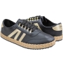 Tênis Feminino Moleca Corda Grampo - PRETO/DOURADO