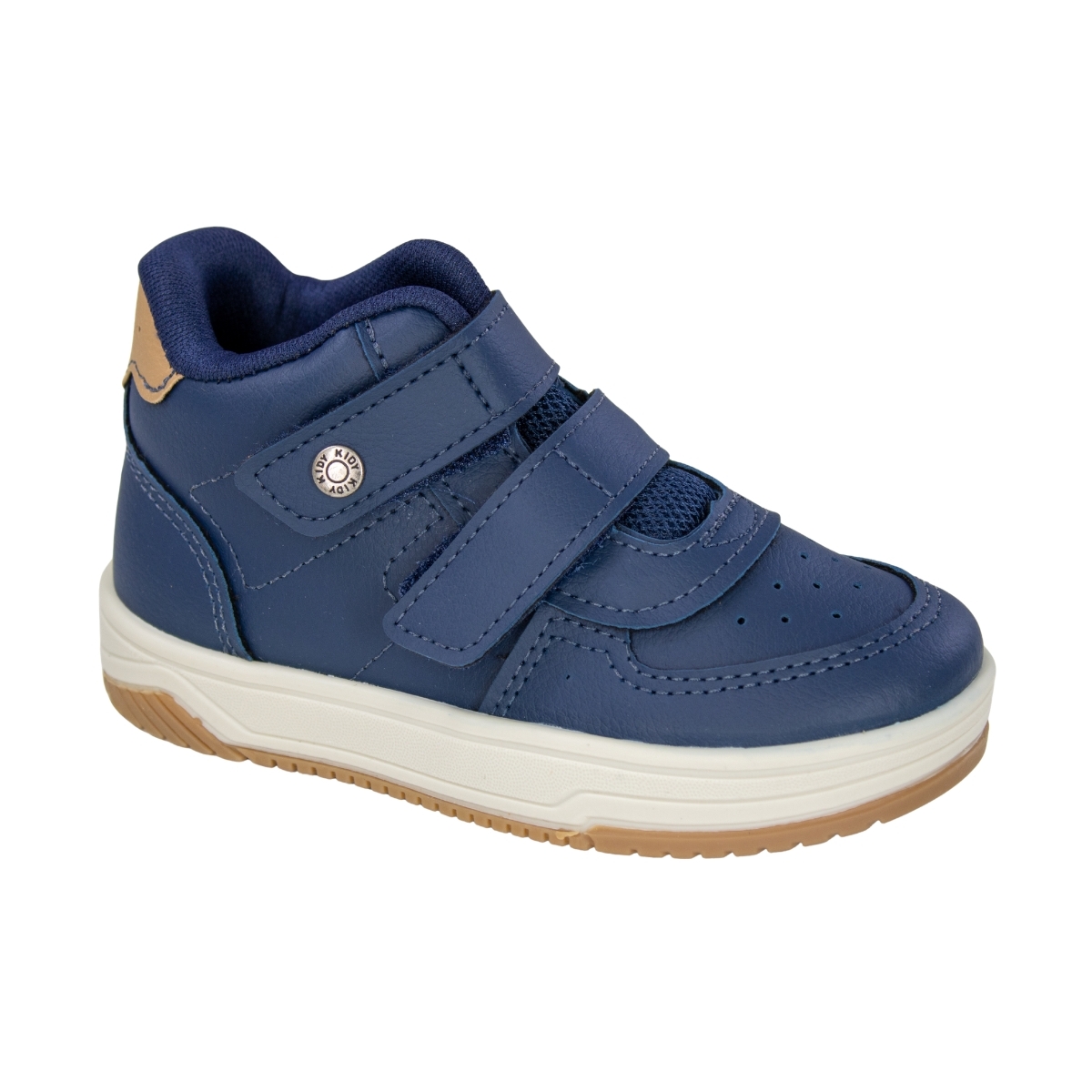 Tênis Bebê Masculino Cano Médio Happy Kidy - MARINHO/CARAMELO