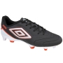 Chuteira Campo Umbro Attak III - PRETO/BRANCO/CINZA