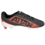 Chuteira Campo Umbro Attak III - PRETO/BRANCO/CINZA