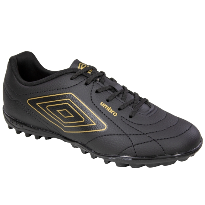 Chuteira Society Umbro Class Footballer - PRETO/DOURADO