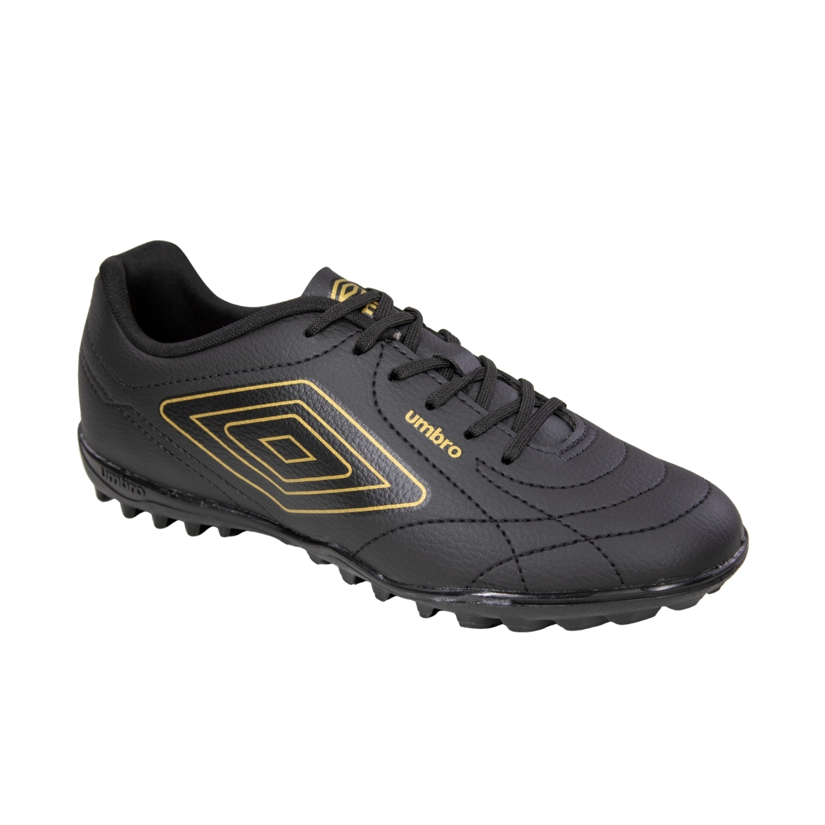 Chuteira Society Umbro Class Footballer - PRETO/DOURADO