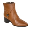 Bota Feminina Bottero Cano Baixo Bloco Fivela - CARAMELO