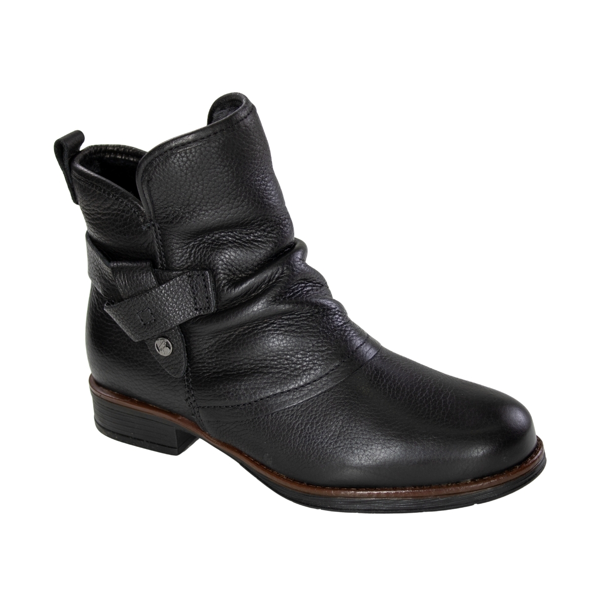 Bota Feminina Bottero Cano Baixo Rasteira Pelo - PRETO