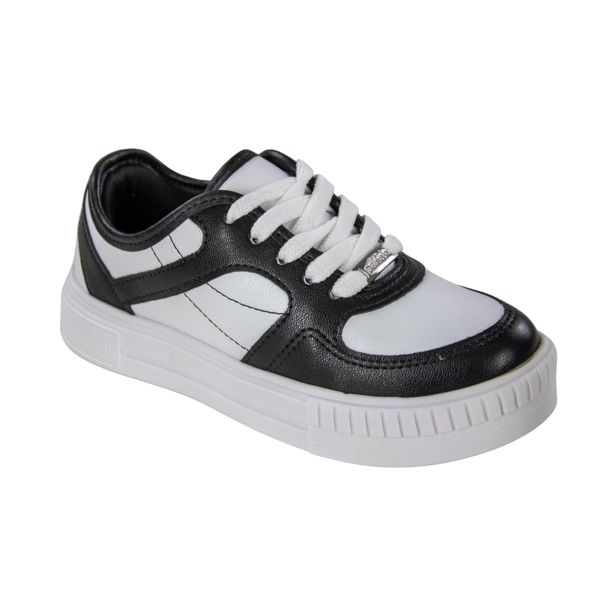 Tênis Infantil Feminino Molequinha  - BRANCO/PRETO