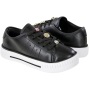 Tênis Infantil Feminino Molequinha Pingente - PRETO