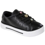 Tênis Infantil Feminino Molequinha Pingente - PRETO