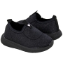 Tênis Bebê Feminino Molequinha Slip On - PRETO/GRAFITE