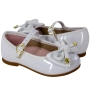 Sapatilha Bebê Feminino Laço Verniz - BRANCO