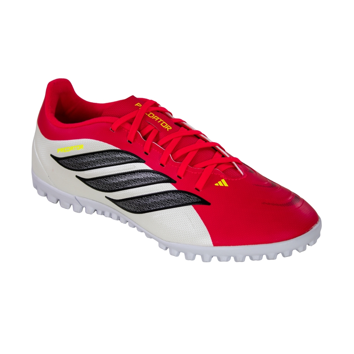 Chuteira Society Adidas Predator Club - VERMELHO/BRANCO/PRETO