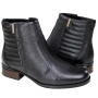 Bota Feminina Pegada Cano Baixo Salto Bloco - PRETO