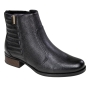 Bota Feminina Pegada Cano Baixo Salto Bloco - PRETO