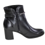 Bota Feminina Cano Baixo Salto Bloco Brilho - PRETO