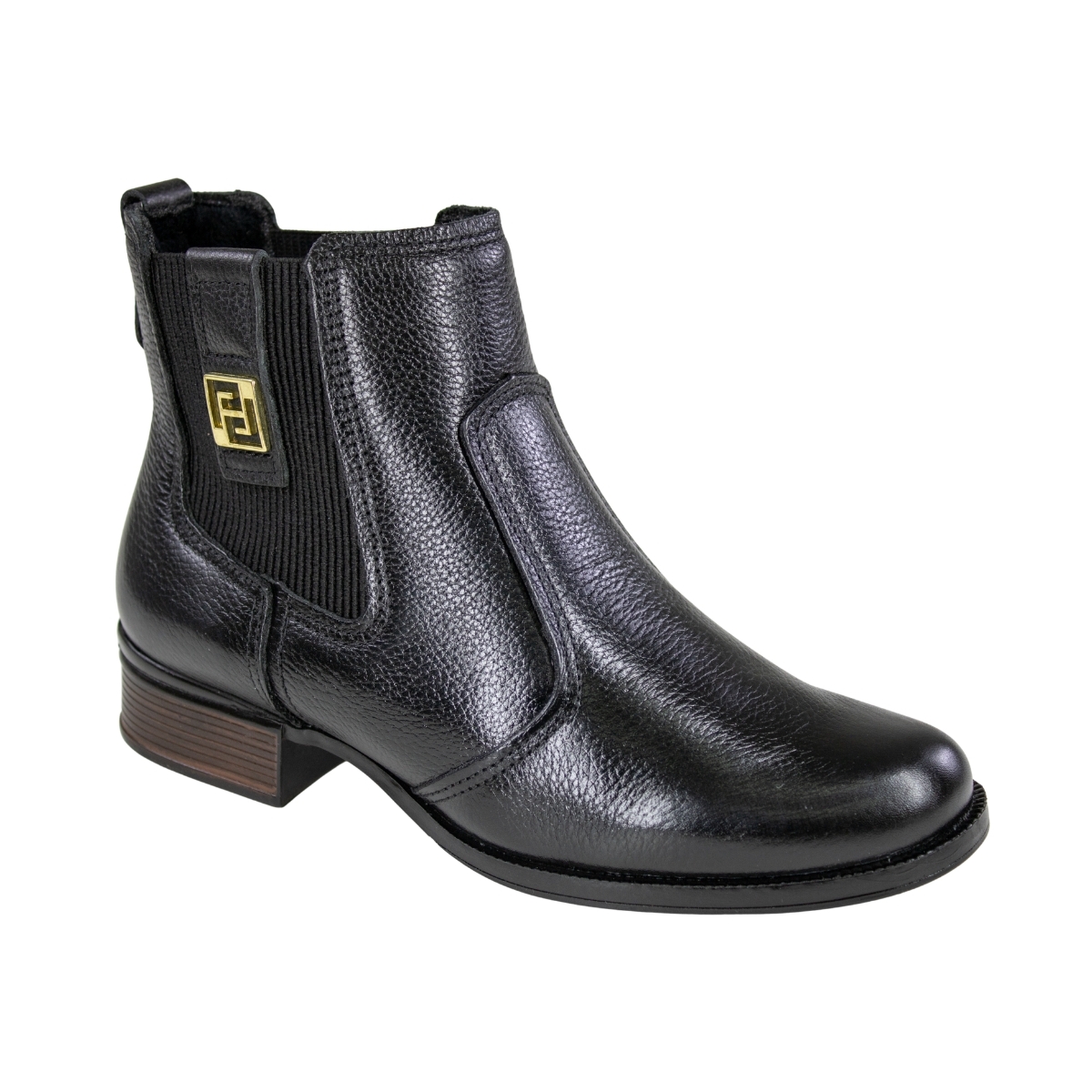 Bota Feminina Pegada Chelsea  - PRETO