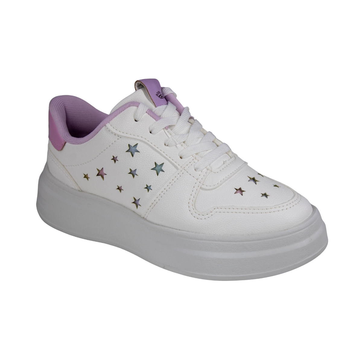 Tênis Infantil Feminino Pink Cats EVA ESTRELA - NEW WHITE
