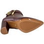 Bota Feminina Vizzano Salto Alto Bico Fino  - BURGUNDY