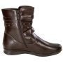 Bota Feminina Mooncity Rasteira Fivela  - MARROM