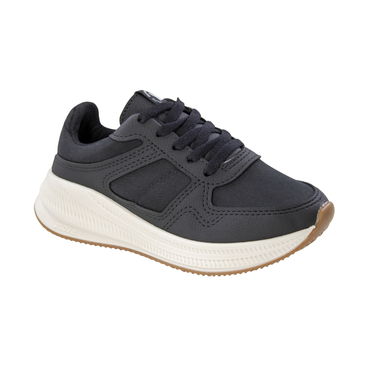 Tênis Infantil Masculino Molekinho Running  - PRETO/BRANCO OFF