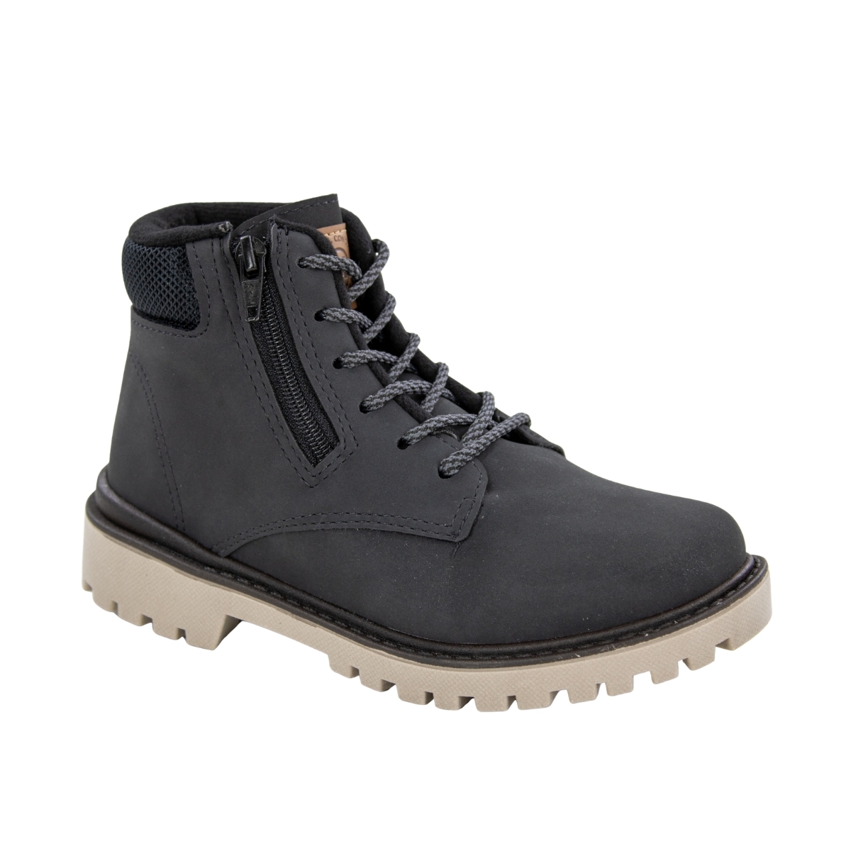 Coturno Infantil Masculino Molekinho Zíper  - PRETO