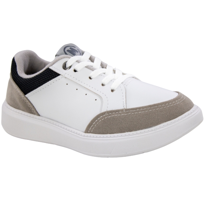 Tênis Infantil Masculino Molekinho  - BRANCO/CINZA