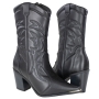 Bota Feminina Vizzano Salto Quadrado Country - PRETO