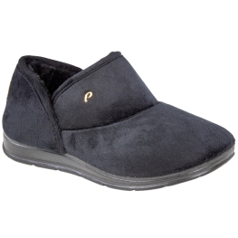 Pantufa Feminina Pegada Botinha Pelo - PRETO