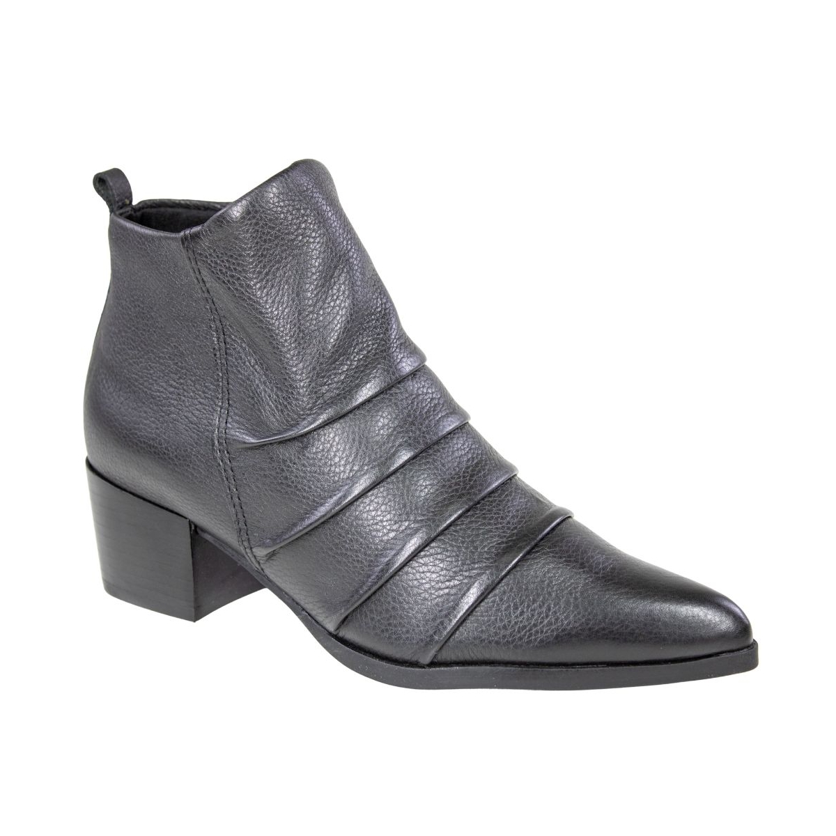 Bota Feminina Bottero Cano Baixo Bico Fino  - PRETO