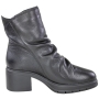 Bota Feminina Bottero Salto Bloco Plissada - PRETO