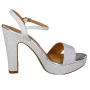Sandália Feminina Vizzano Meia Pata Metalizada - PRATA