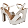 Sandália Feminina Vizzano Salto Meia Pata - BRANCO OFF
