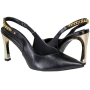 Sapato Feminino Channel Simone Mendes - PRETO/OURO